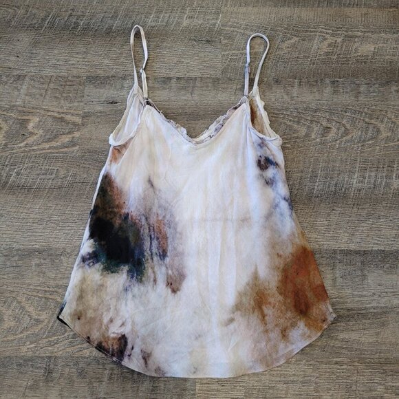 WILFRED | Aritzia Ruffle Camisole Tank Top Tie Dye | Sz. XXS - Picture 6 of 7